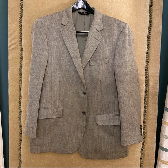 JOS. A. BANK Silk & Camel Hair Herringbone Single Breasted Blazer / Sport Coat